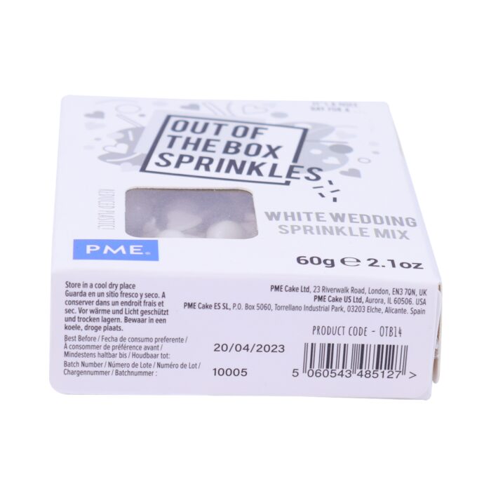 Mezcla de Sprinkles "Out the Box" - Boda Blanca 60g - Imagen 3
