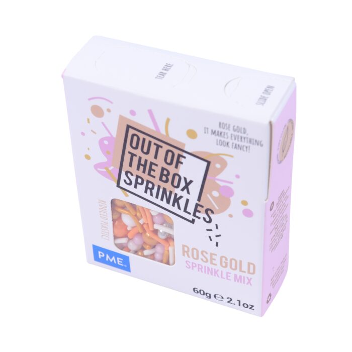 Mezcla de Sprinkles "Out the Box" - Oro Rosa 60g - Imagen 3