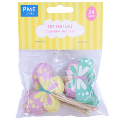 Pascua Toppers para pasteles - Mariposas, Set de 24