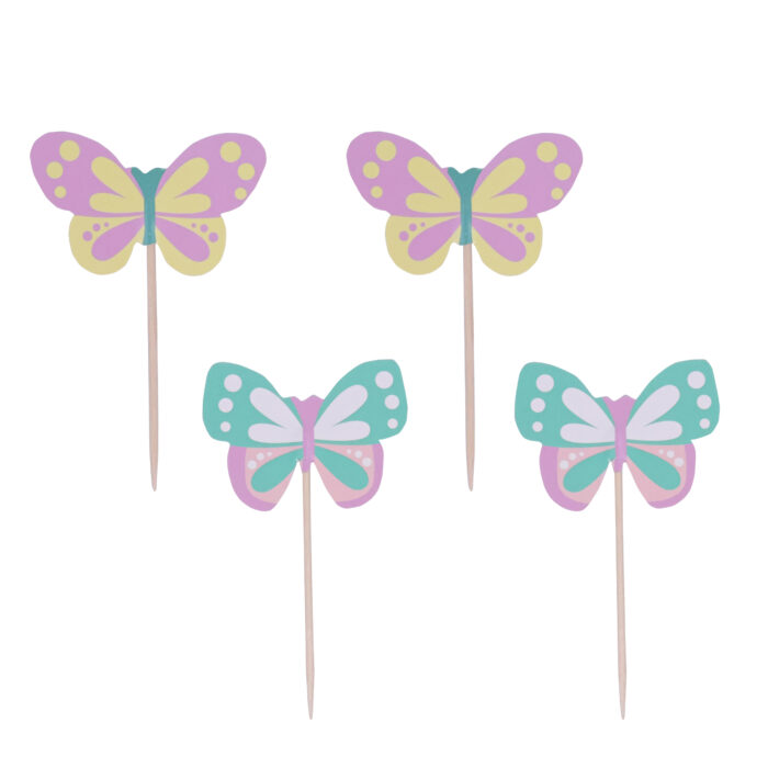 Pascua Toppers para pasteles - Mariposas, Set de 24 - Imagen 2
