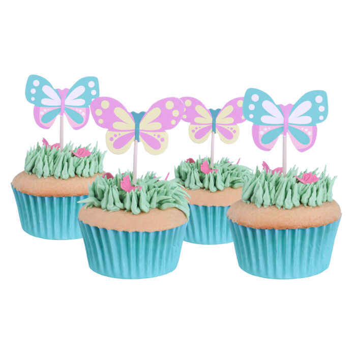 Pascua Toppers para pasteles - Mariposas, Set de 24 - Imagen 4