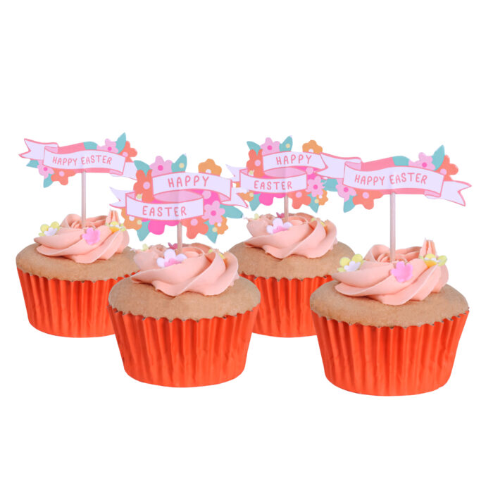 Pascua Toppers para pasteles - Felices Pascuas, Set de 24 - Imagen 6