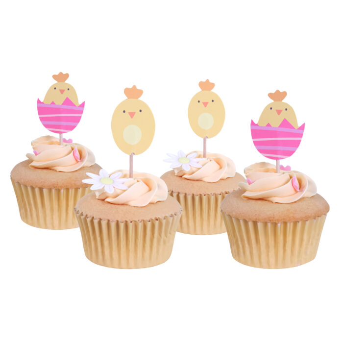 Pascua Toppers para pasteles - Pollitos, Set de 24 - Imagen 4