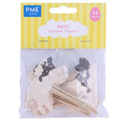 Pascua Toppers para pasteles - Ovejas, Set de 24