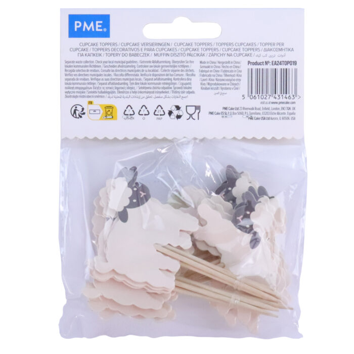 Pascua Toppers para pasteles - Ovejas, Set de 24 - Imagen 4