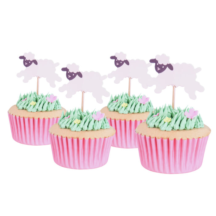Pascua Toppers para pasteles - Ovejas, Set de 24 - Imagen 2