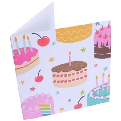 Tarjeta de Felicitación Ilustraciones de Torta