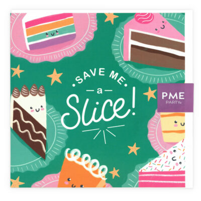 Tarjeta de Felicitación 'Resérvame Una Porción' Verde