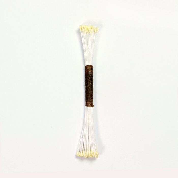 Estambres para Flores de Azúcar PME Tamaño Fino Marfil Perla (Paquete de 50) - Imagen 2