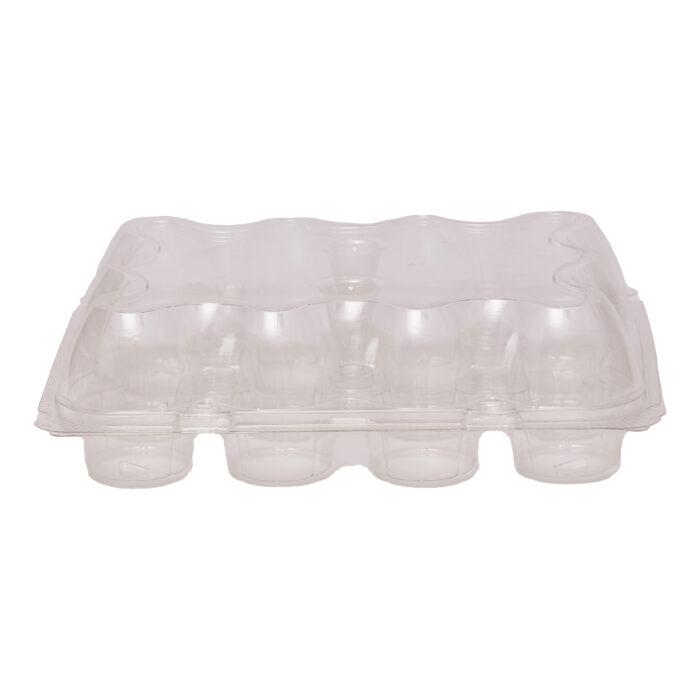 Set de 3 cajas porta cupcakes de plástico (12 huecos) - Imagen 4