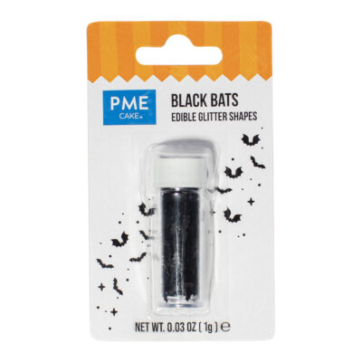 Copos comestibles de Halloween con forma de Murciélagos (1g)