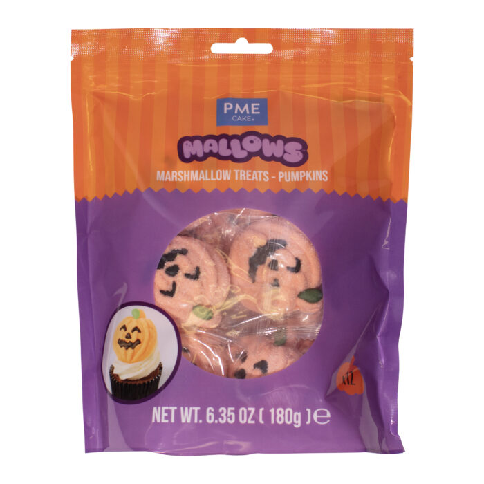 Malvaviscos de Halloween – Set de 12 Calabazas (180g)