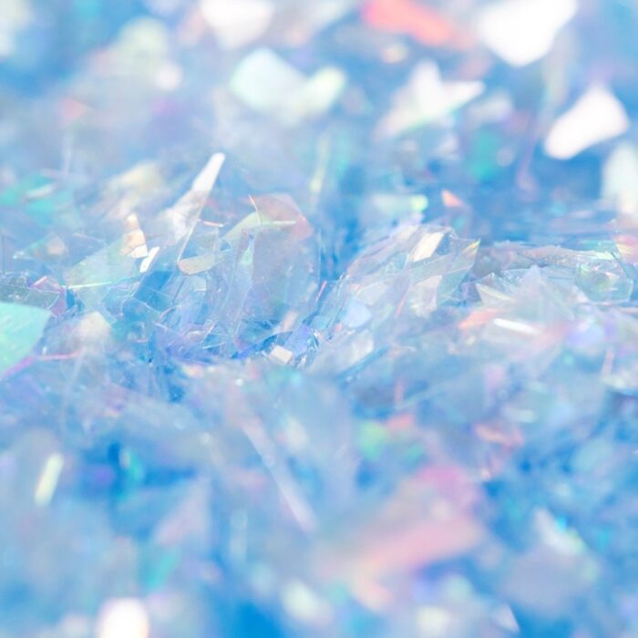Magic Sparkles, Copos de Glitter Iridiscente Comestible – Aguamarina Azul (3g) - Imagen 2