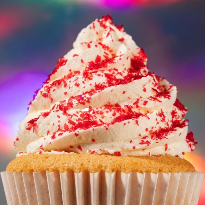 Magic Sparkles, Copos de Glitter Iridiscente Comestible – Rubí Rojo (3g) - Imagen 5