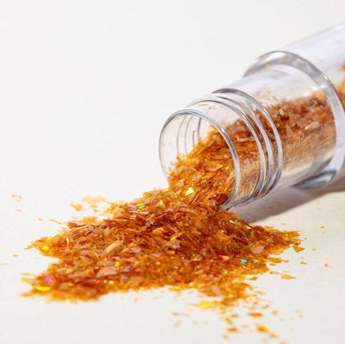Magic Sparkles, Copos de Glitter Iridiscente Comestible – Oro (3g) - Imagen 3