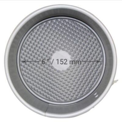 Molde Plateado Anodizado Desmontable para Pasteles PME Profundidad de 6 x 3-pulgadas