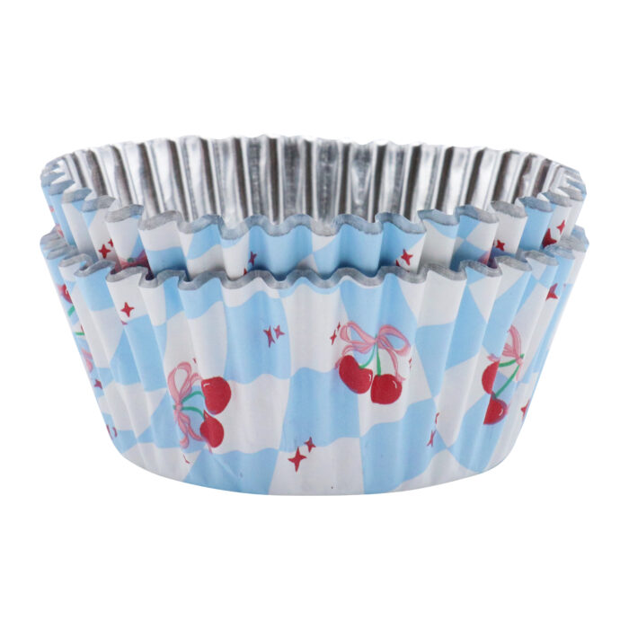 Cápsulas para Cupcakes Vintage forradas de Aluminio - Atado con un lazo (Set de 30) - Imagen 6