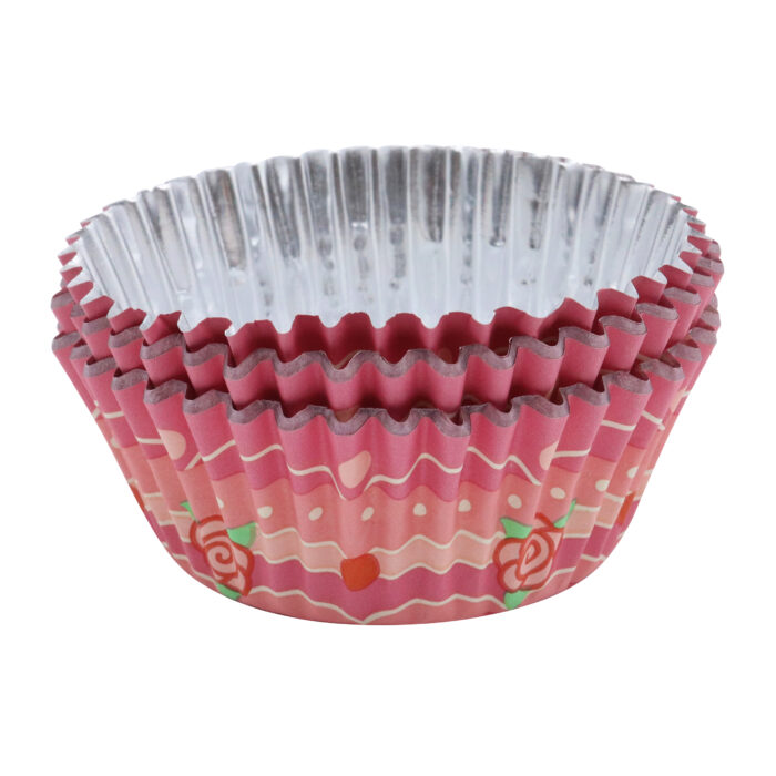 Cápsulas para Cupcakes Vintage forradas de Aluminio - Rosas Vintage (Set de 30) - Imagen 7