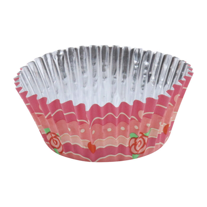 Cápsulas para Cupcakes Vintage forradas de Aluminio - Rosas Vintage (Set de 30) - Imagen 8