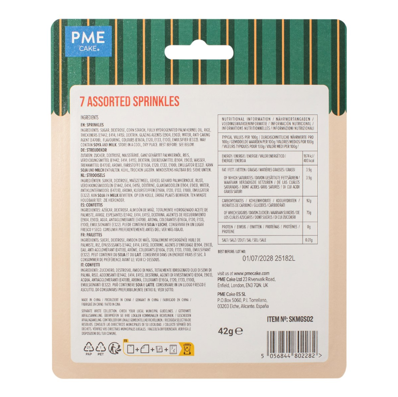Pack de 7 Sprinkles Surtidos - Clásicos (42g / 1.48oz) - Imagen 4