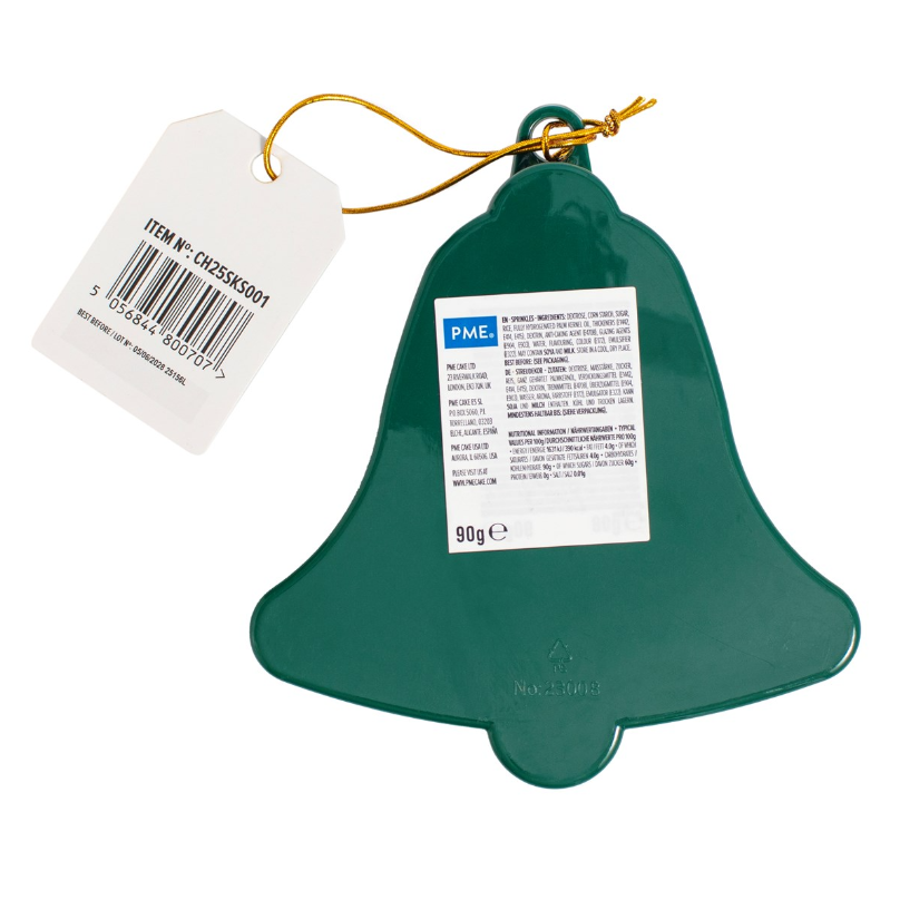 Sprinkles Navideños de Fantasía - Campana Dorada (90g / 3.17oz) - Imagen 4